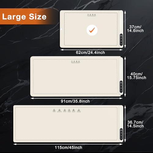 Warming Mat for Food 24"x15" (X Large Size: 24"x15" / Beige)