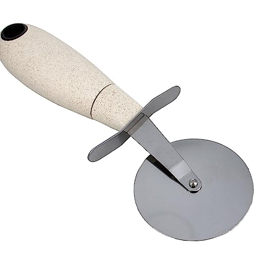 Cream Stainless Steel Wheat Straw Pizza Cutter Kitchen Utensil Home Goods