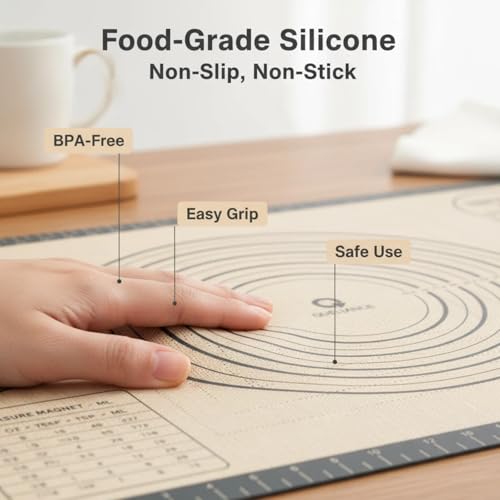 Silicone Baking Pastry Dough Mat (24"W x 32"L)