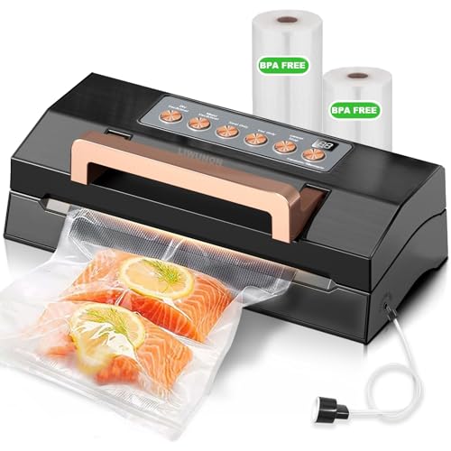 Powerful Suction Vacuum Sealer Machine (Black)