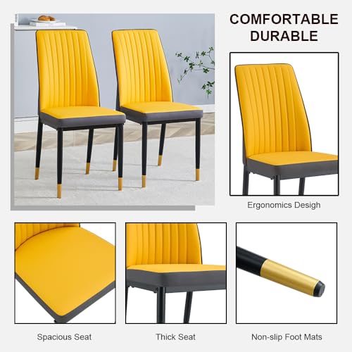 Modern Dining Chairs Set (B- Orange)