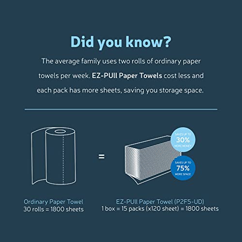 EZ Pull Countertop MULTIFOLD Paper Towel Dispenser for Kitchen