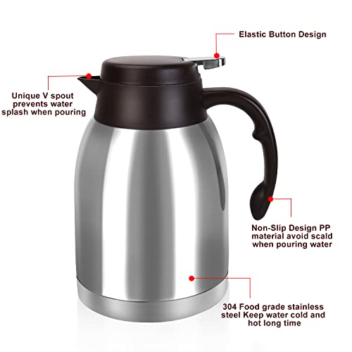 54oz Thermal Coffee Carafe (Silver)
