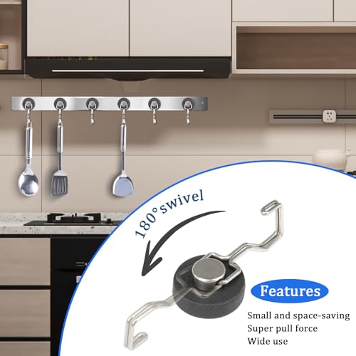 Heavy Duty Magnetic Hooks for Grill (4 Count)