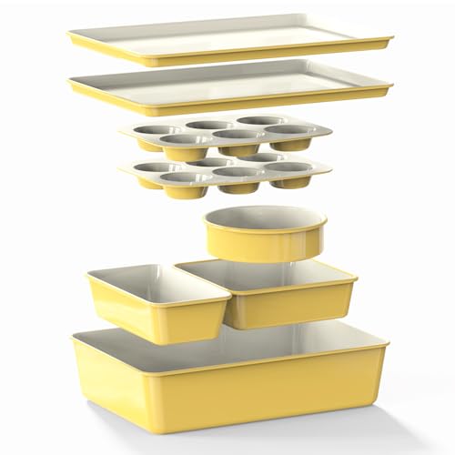 8 Piece Stackable Bakeware Set (Limoncello)