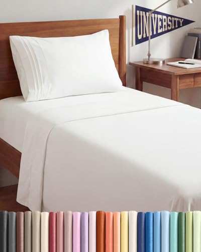 Twin XL 3 Piece Sheet Set (02 - Antique White / Twin XL)