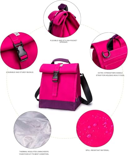 Insulated Lunch Bag Rolltop Lunch Box
