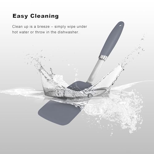 5 Piece Silicone Spatulas Set with Tongs