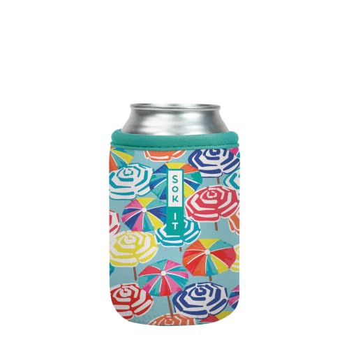 CanSok Sleeve for Beer & Soda Insulated Neoprene Cover (Sicilian Sunsets / 12oz Can Sleeve)