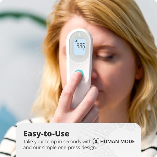 No Touch Infrared Digital Thermometer for Adults (White)