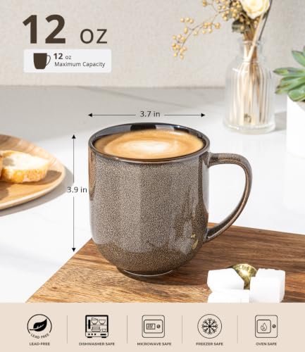 Ceramic Coffee Mugs Set of 6 (reactive glaze-5 / set of 6)