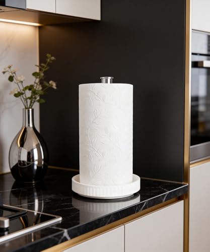 Paper Towel Holder Countertop (Chic Silver)