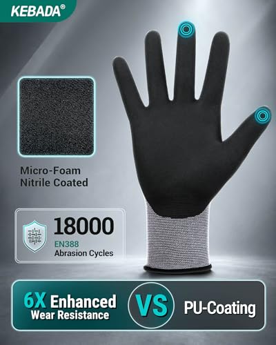 W2 Touchscreen Safety Work Gloves for Men & Women