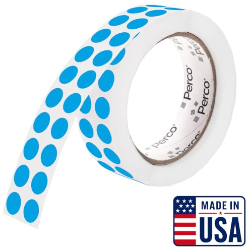 Light Blue Round Circle Dot Sticker 1 (Blue - Light / 0.5 Inch)