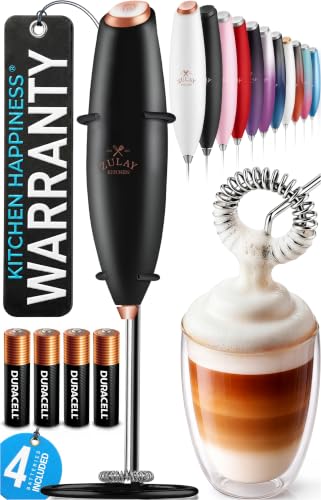 Powerful Milk Frother Wand With Duracell Batteries
