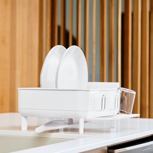 Steel Frame Dishrack (White / Compact (15'' X 15.5'' X 7.5''))