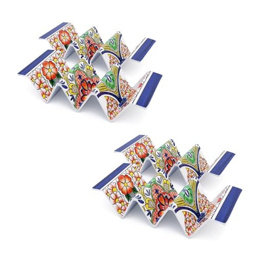 Melamine Taco Holder Stands (Set of 4 / Mars Blue)