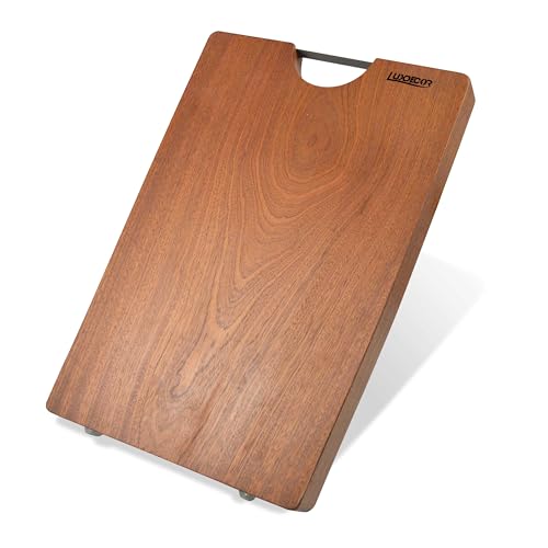 Solid Sapele Wood Cutting Board One (S--15*11*1in (38*28*2.5cm))