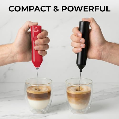 Rechargeable Milk Frother Handheld (ZK Dynamic Tornado Red / Rechargeable Z1 Motor Max)