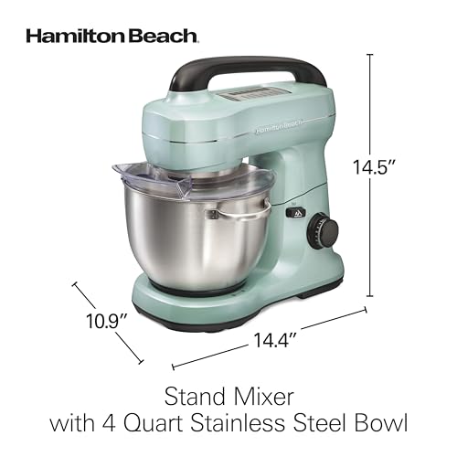4 Qt Electric Stand Mixer With 7 Speeds (Aqua / 4 Quarts)