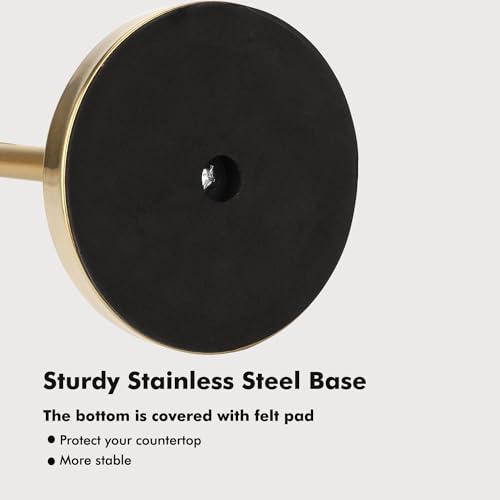 Paper Towel Holder Stand with Sturdy Base Fits Standard and Jumbo Sized Paper Towel
