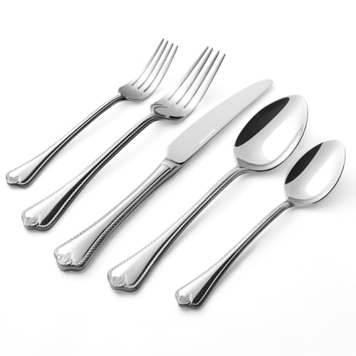 20 Piece Silverware Set (20-Piece / Silver)