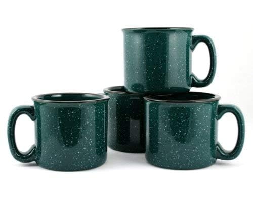 Ceramic Campfire Mug (Forest Green)