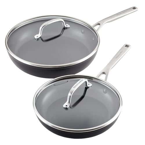 Hard Anodized Nonstick Frying Pan Set (Skillet Set (4 Piece))