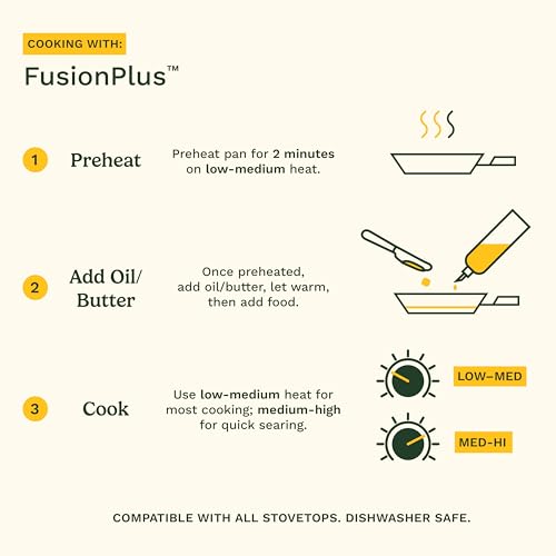 Deep Fry Pan PurelySear Hybrid Skillet 10.25 Inch (10.25-inch Deep Fry)
