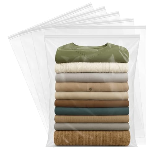 20Pcs Clear 18" x 24" Large Storage Plastic Bags (18x24 Inch(Pack of 20))