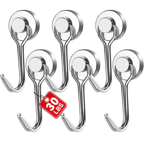 Swivel Swing Magnetic Hook (6 Count)