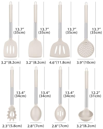 Silicone Kitchen Utensils Set (8 Count)