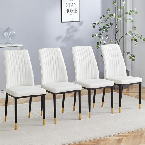 Modern Dining Chairs Set (B- White)