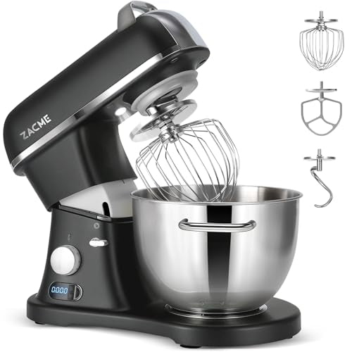 8.4QT Commercial Stand Mixer 800W with Aluminum Die Casting Meets the Standard of NSF (Black 8.4QT)