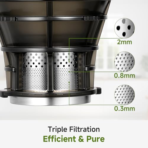 Cold Press Juicer (Black / 5.8")