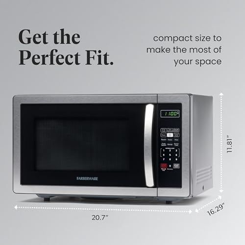1.1 Cu. Ft. Countertop Microwave Oven (1.1 Cu. Ft. / Stainless Steel)