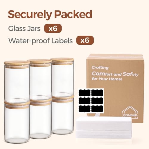 Glass Storage Containers with Lids 1 Qt (1 Qt x 6)