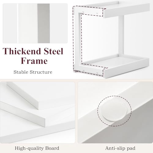 Counter Shelf Organizer (White / Large)