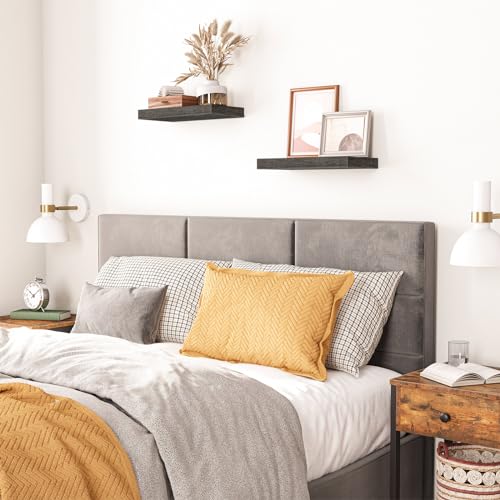 Floating Shelves for Wall (Charcoal Gray / 15.7 Inches)