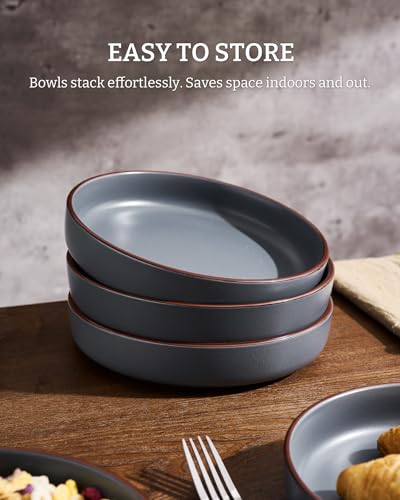 Mercury Pasta Bowls Set of 8 (Charcoal / 8 pcs)