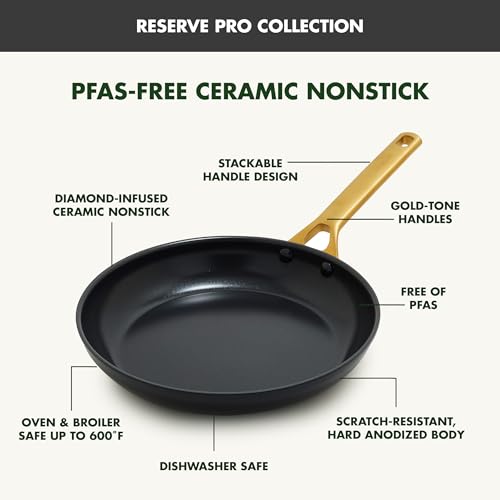 Nonstick Reserve Pro 10 Piece Cookware Set (Black / 10 Piece Cookware Set)