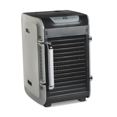 Food Dehydrator Machine for Jerky (Precision Digital Temperature Control (90-160F) / 15 trays, Gray)