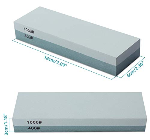 Knife Sharpening Stone 400 (400/1000 Grit)