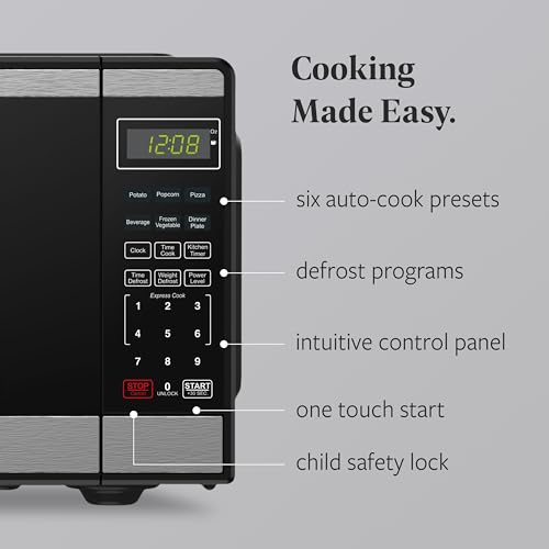 0.9 Cu. Ft Countertop Microwave Oven (0.9 Cu. Ft / Stainless Steel)