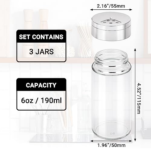 Spice Jar with Shaker Lids (6oz / 190ml)