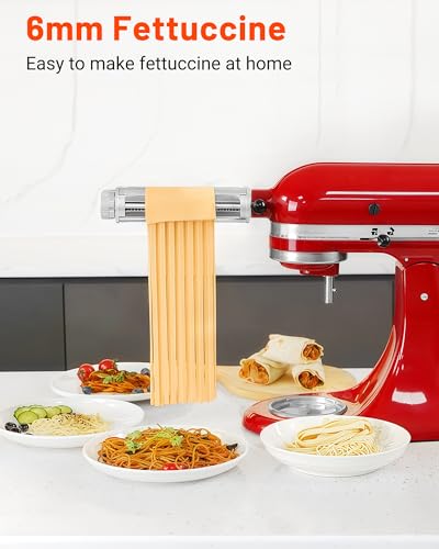 Pasta Maker Attachment for KitchenAid Mixers (Upgraded Version)