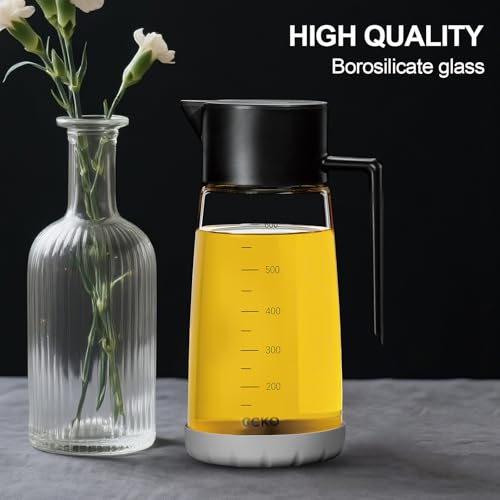 Olive Oil Dispenser Bottle for Kitchen with Leakproof and Dust Cover