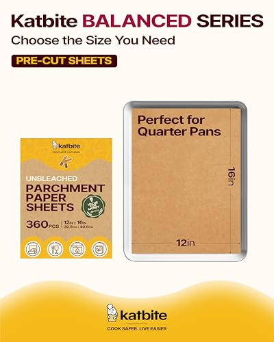 12x16 Inch Parchment Paper Sheets 360PCS (12x16 Inch 360 Pcs)