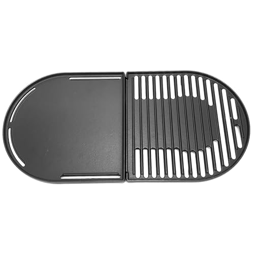 Cast Iron Cooking Griddle and Grates Replacement Parts for Coleman Roadtrip 285 LX LXE LXX Swaptop Grills 13" x 12.5" (Coleman Griddle and Grates)