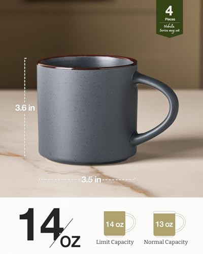 Coffee Mugs Set of 4 (Charcoal / 4pcs)